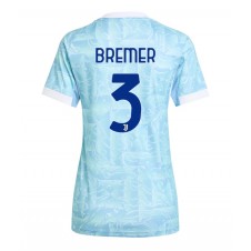 Juventus Gleison Bremer #3 Bortatröja Dam 2025-26 Korta ärmar